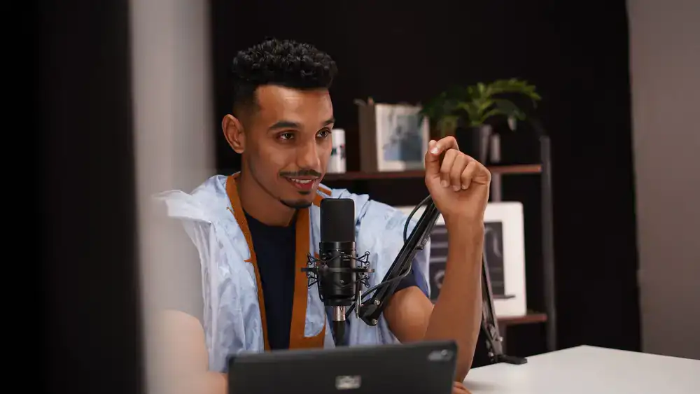 Featured content creator interacting with chat during a live broadcast